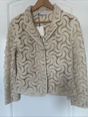 ZARA COLLECTION STUNNING BEADED BLAZER-TOTALLY SOLD OUT-SMALL